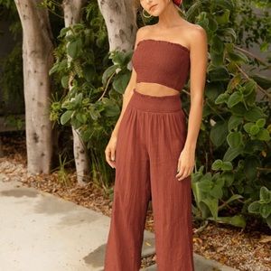 Tube top and pant set (2 piece set)